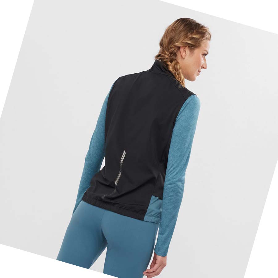 Chaquetas Salomon LIGHT SHELL WATERPROOF Mujer Negros Azules | MX 2484DFM